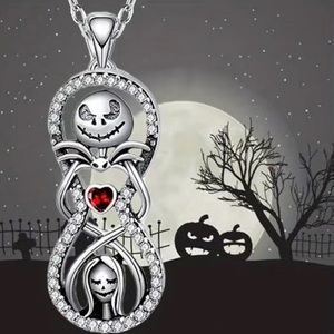 🎁 The Nightmare Before Christmas Necklace, Jack Skellington, Sally